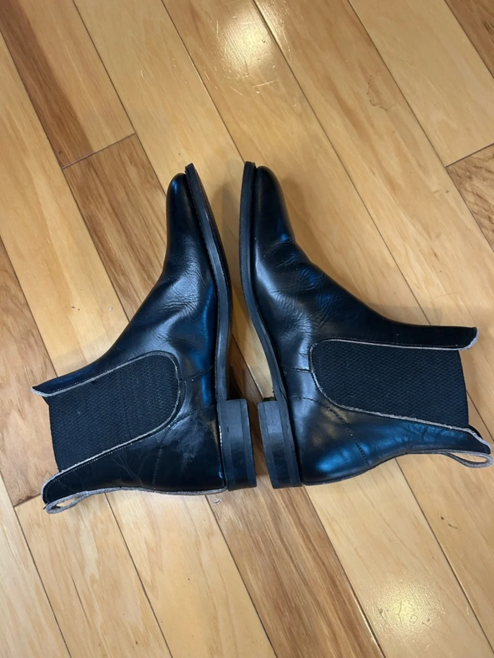 Marlborough Made in England Vintage Black Leather Chukka Chelsea Boots